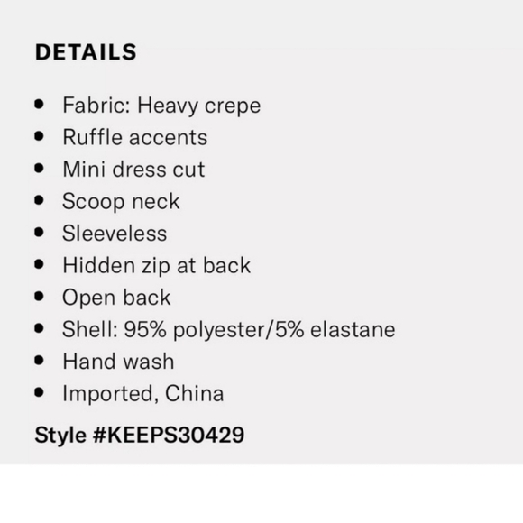 NWT Keepsake the Label Escape Mini Dress White Ivory Ruffle Details Size Small - Picture 10 of 12